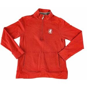 Tommy Bahama‎ Stanford Cardinal Men's Medium Red 1/4 Zip Pullover Sweater